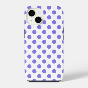 Periwinkle polka dots  iPhone 14 case