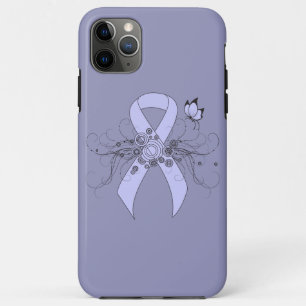 Periwinkle Ribbon with Butterfly Case-Mate iPhone Case