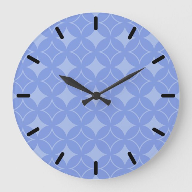 Periwinkle shippo large clock (Front)