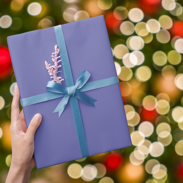 Periwinkle Solid Color Wrapping Paper (Creator Uploaded)