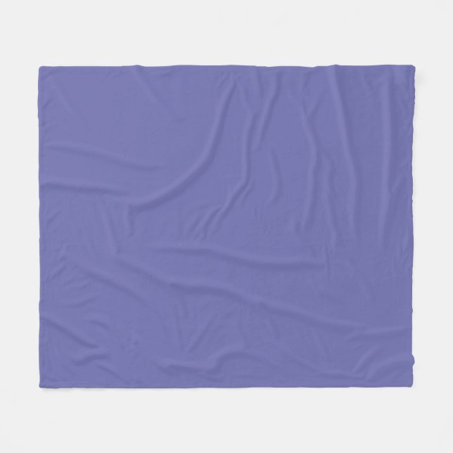 Periwinkle Solid Colour Fleece Blanket (Front (Horizontal))
