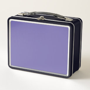 Periwinkle Solid Colour Metal Lunch Box