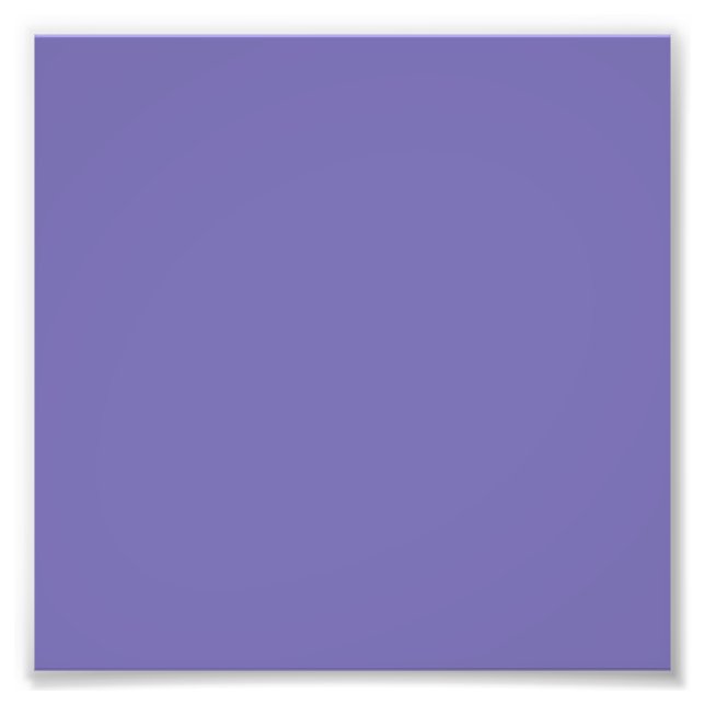 Periwinkle Solid Colour Photo Print (Front)