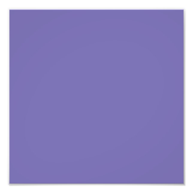 Periwinkle Solid Colour Photo Print (Front)