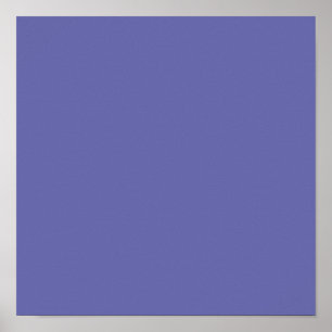 Periwinkle Solid Colour Poster