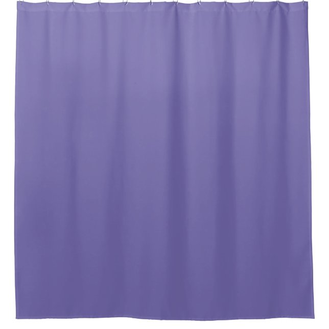 Periwinkle Solid Colour Shower Curtain (Front)