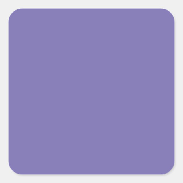 Periwinkle Solid Colour Square Sticker (Front)