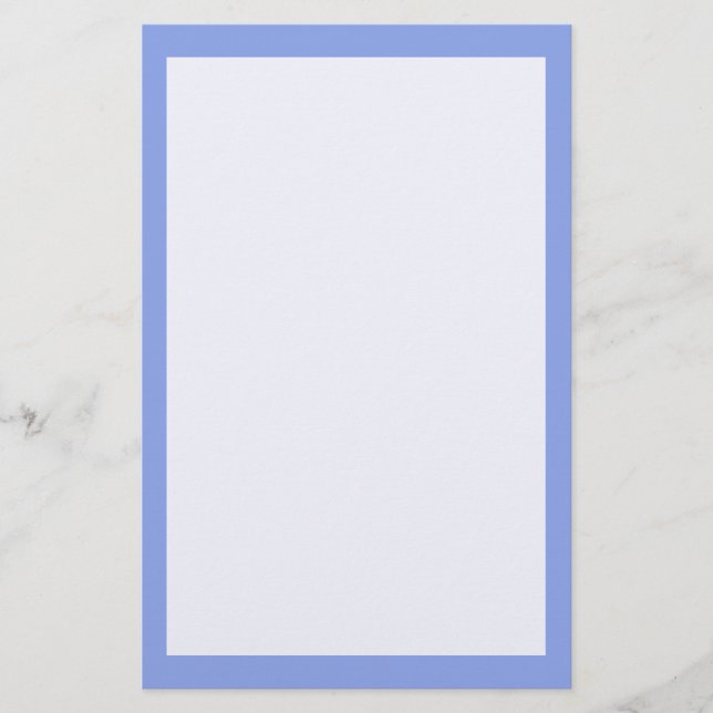 Periwinkle Solid Colour Stationery (Front)