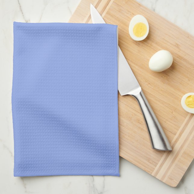Periwinkle Solid Colour Tea Towel (Quarter Fold)