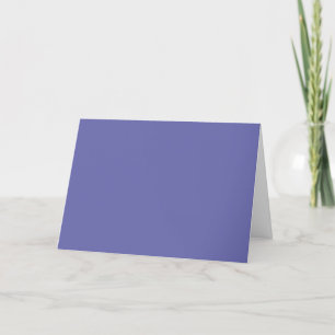 Periwinkle Solid Colour Thank You Card