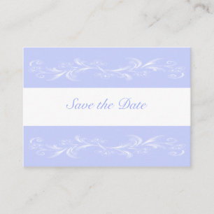 Periwinkle Sweet Floral Save The Date Cards