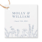 Periwinkle Wildflower Wedding Napkins