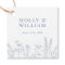 Periwinkle Wildflower Wedding Napkins