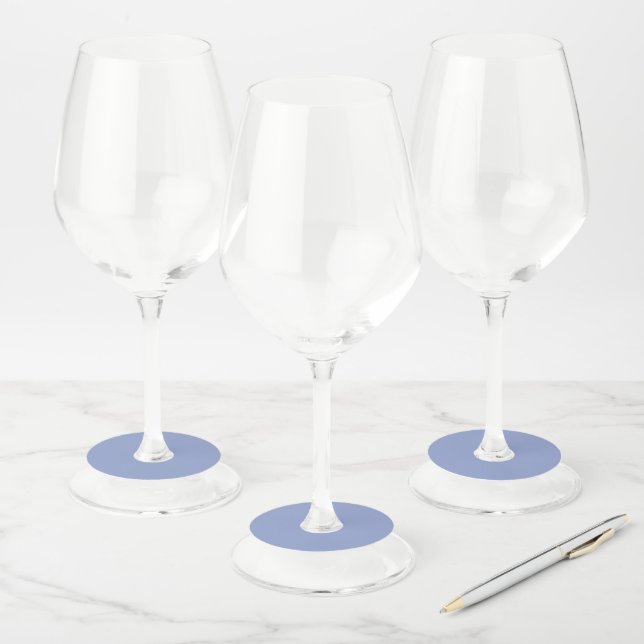 Periwinkle Wine Glass Tag (Set)