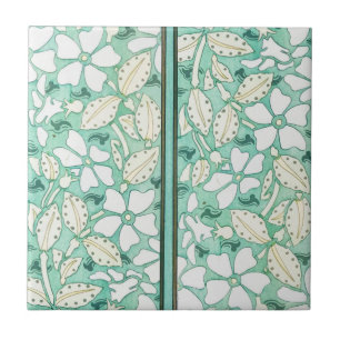 PeriwinkleGreen  Ceramic Tile