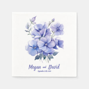 Periwinkles Dreams 2: Personalized Wedding Napkins