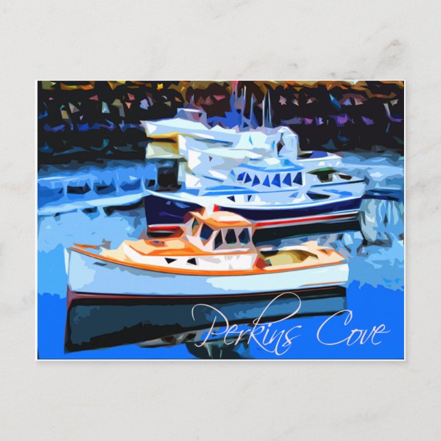 Perkins Cove Ogunquit Maine Postcard (Front)