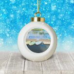 Perkins Cove Rowboats Ceramic Ball Christmas Ornament<br><div class="desc">Rowboats tied to the dock at Perkins Cove in Ogunquit,  Maine.</div>
