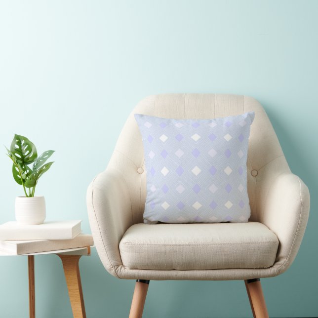 Perléa – Soft Pastel Blue Decorative Cushion (Chair)