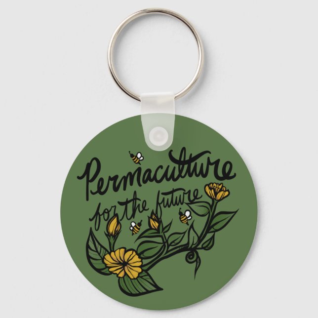 Permaculture for the future key ring (Front)