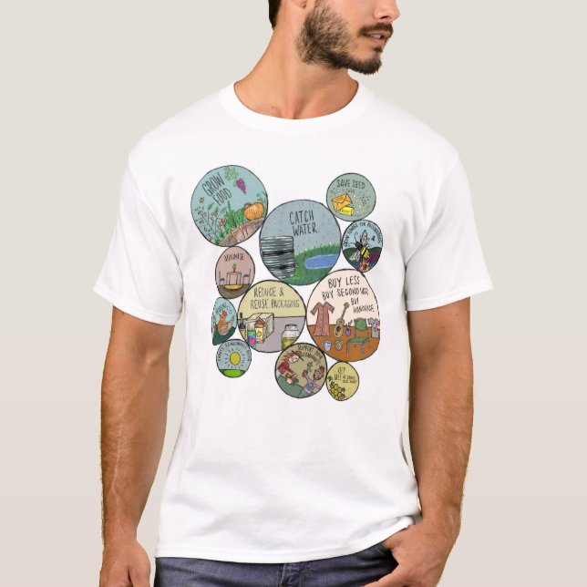 Permaculture Hacks  T-Shirt (Front)