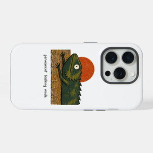 Permanent Basking Mode Bearded Dragon Art iPhone 15 Pro Case