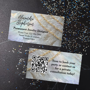 Permanent Jewellery Designer Consultant Business Card