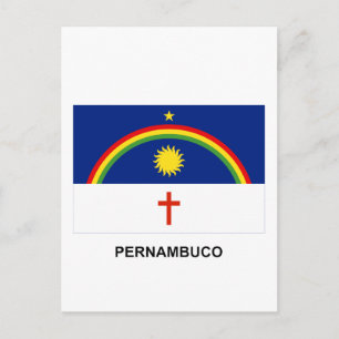 Pernambuco, Brazil Flag Postcard
