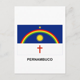 Pernambuco, Brazil Flag Postcard
