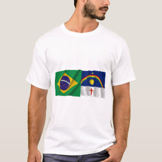 Pernambuco & Brazil Waving Flags T-Shirt