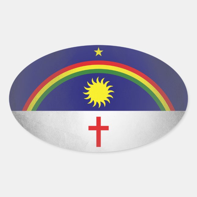 Pernambuco Oval Sticker (Front)