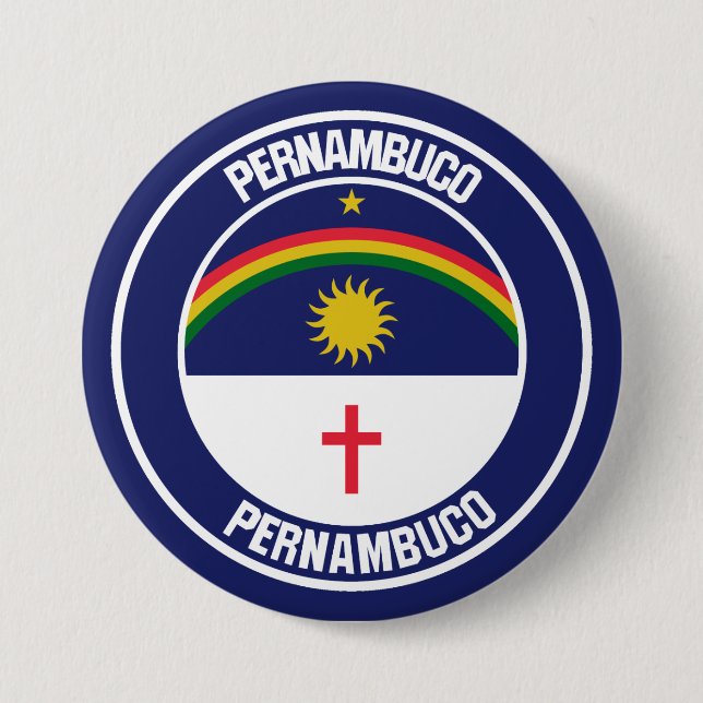 Pernambuco Round Emblem 7.5 Cm Round Badge (Front)