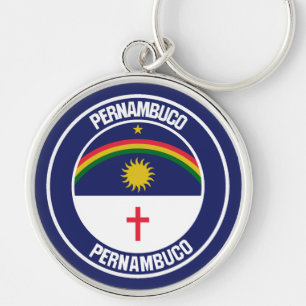 Pernambuco Round Emblem Key Ring