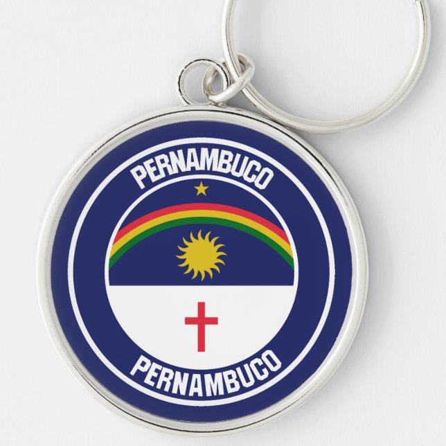 Pernambuco Round Emblem Key Ring (Front)