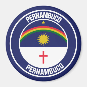 Pernambuco Round Emblem Magnet