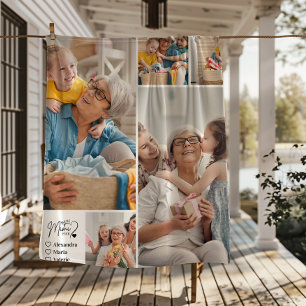 Peronalized 5 Photo Best Mimi Ever Minimalist Fleece Blanket