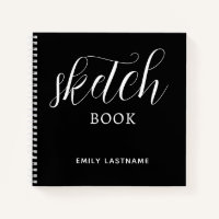Peronalized Sketchbook with Your Name Notebook