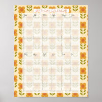 Perpetual Evergreen birthday Calendar Kathrin Legg