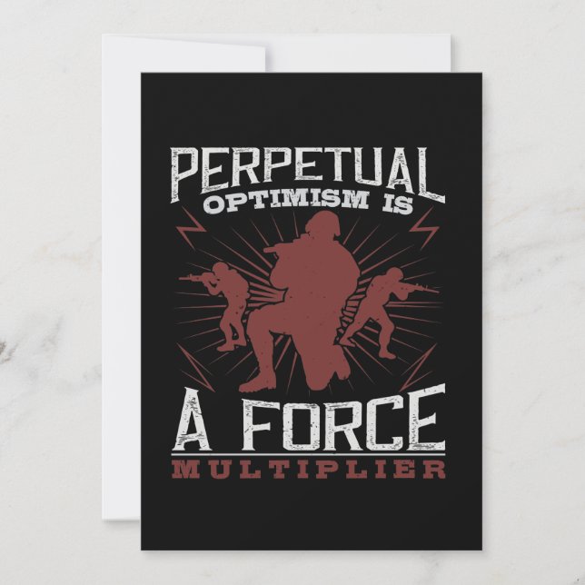 Perpetual Optimism Is A Force Multiplier Save The Date (Front)