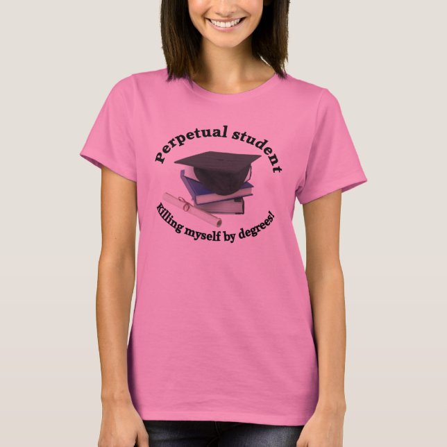 perpetual student 2 Ladies long-sleeved shirt (Front)