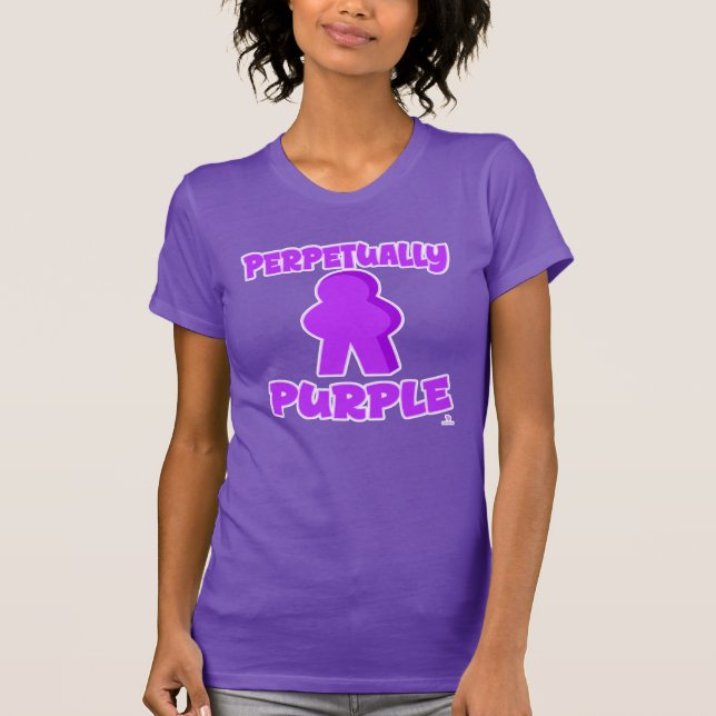 Perpetually Purple Fun Game Piece Choice T-Shirt (Front)