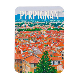 Perpignan Photo Vintage  Magnet