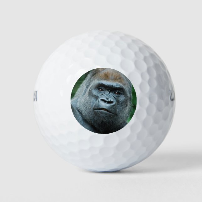 Perplexed Gorilla Golf Balls (Front)