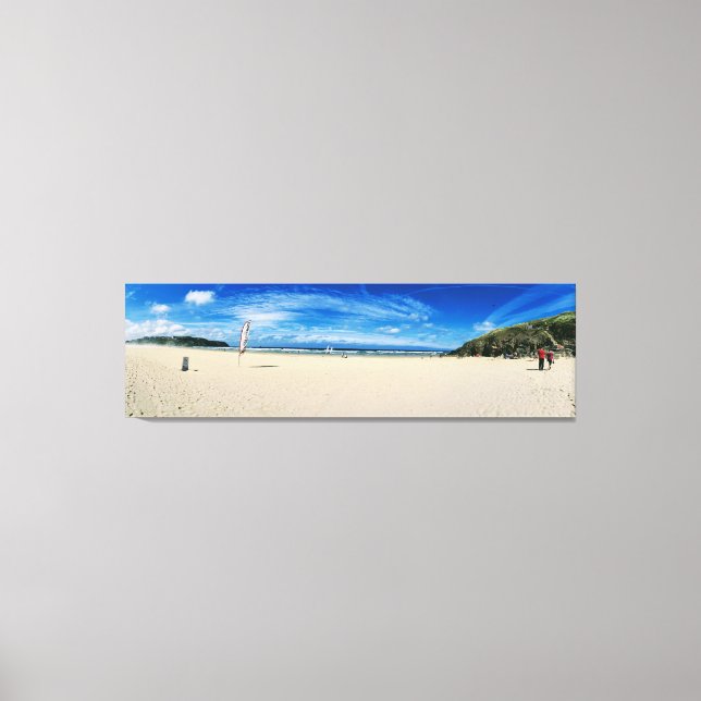 Perranporth Beach Cornwall. Canvas Print (Front)