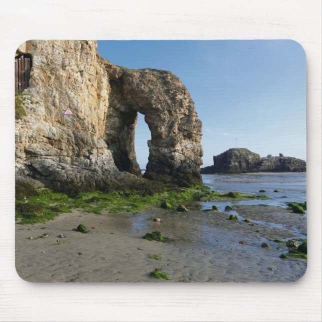 Perranporth Sea Cornwall Coast England Mouse Pad (Front)