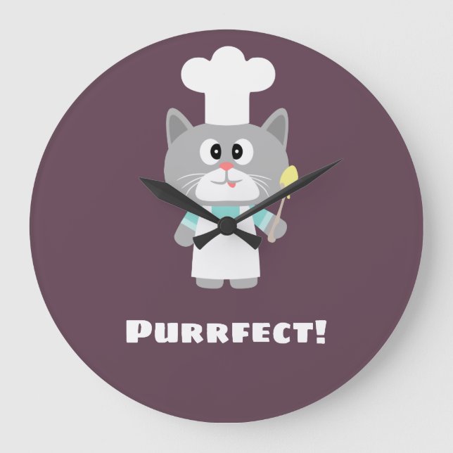 Perrfect! Large Clock (Front)