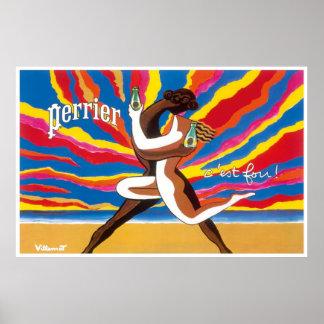 Perrier Vintage Advertisement Poster