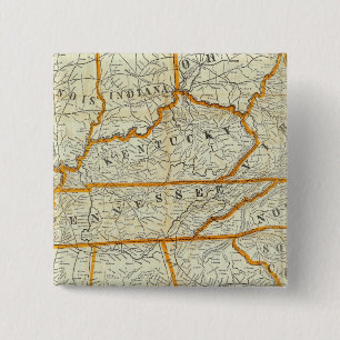 Perrine's New Topographical War Map 15 Cm Square Badge