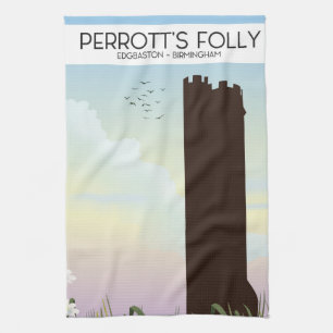 Perrott's Folly , Edgbaston, Birmingham Tea Towel