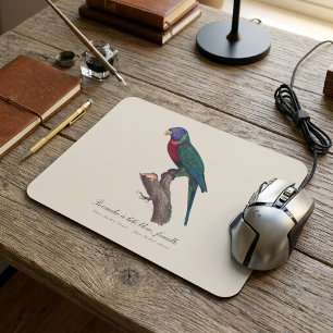 Perruche a tete bleue, femelle / Rainbow lorikeet, Mouse Pad